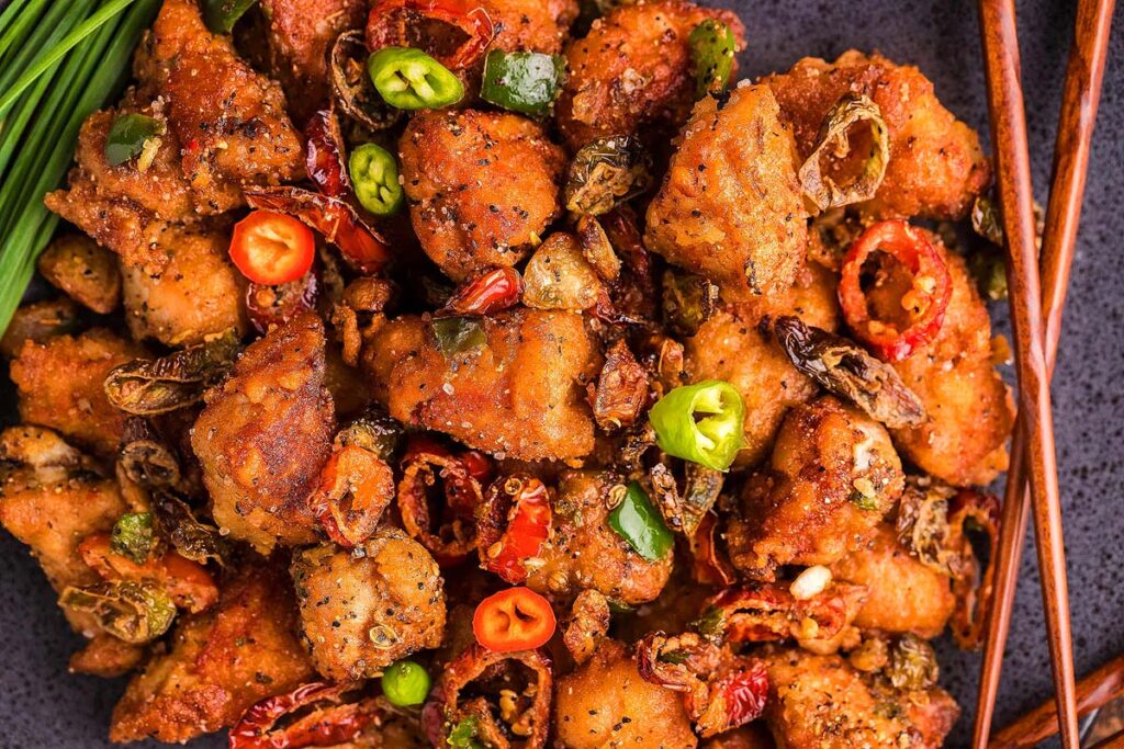 Salt & Pepper Pork Chop Bites.