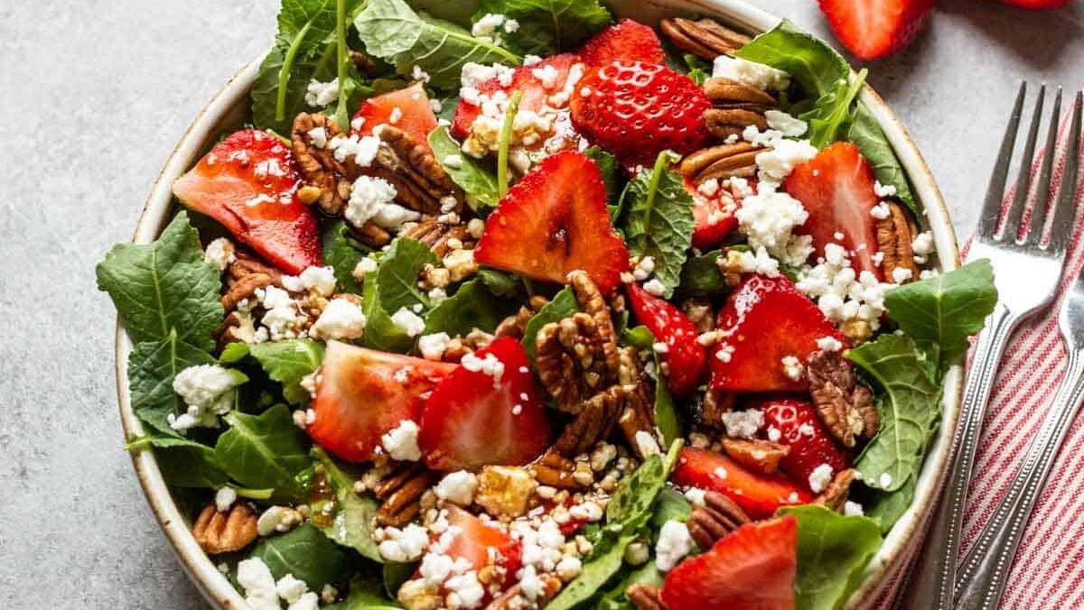Strawberry Feta Salad.