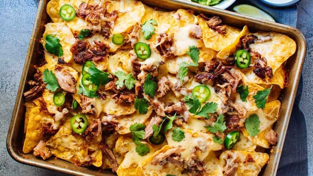 Easy Pulled Pork Nachos.