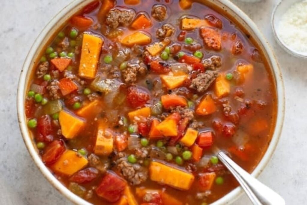Easy Hamburger Soup.
