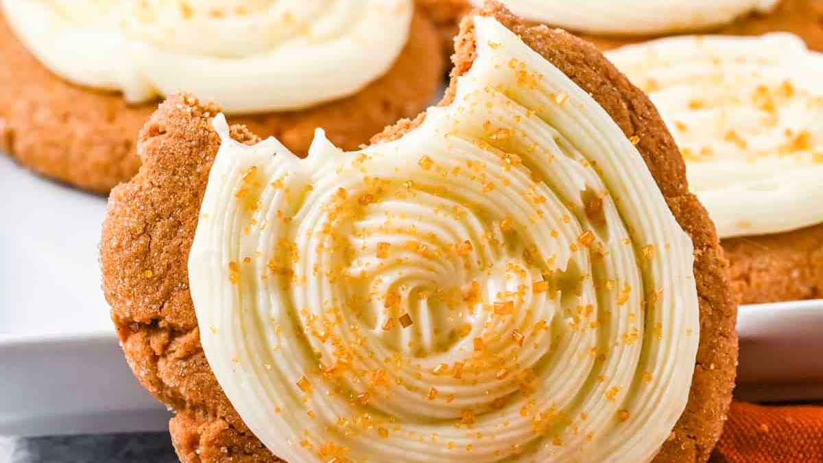 Frosted Gingerbread Cookies.