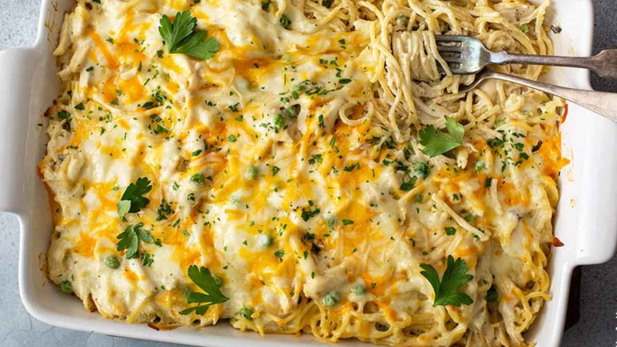 Easy Chicken Tetrazzini.