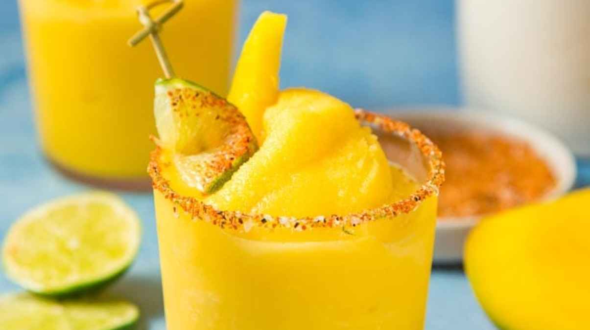 Frozen Mango Margarita With Tajín (Lime Chili).