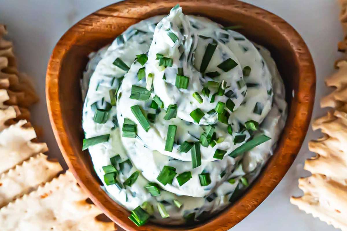 Chive and Onion Cream Cheese Spread.