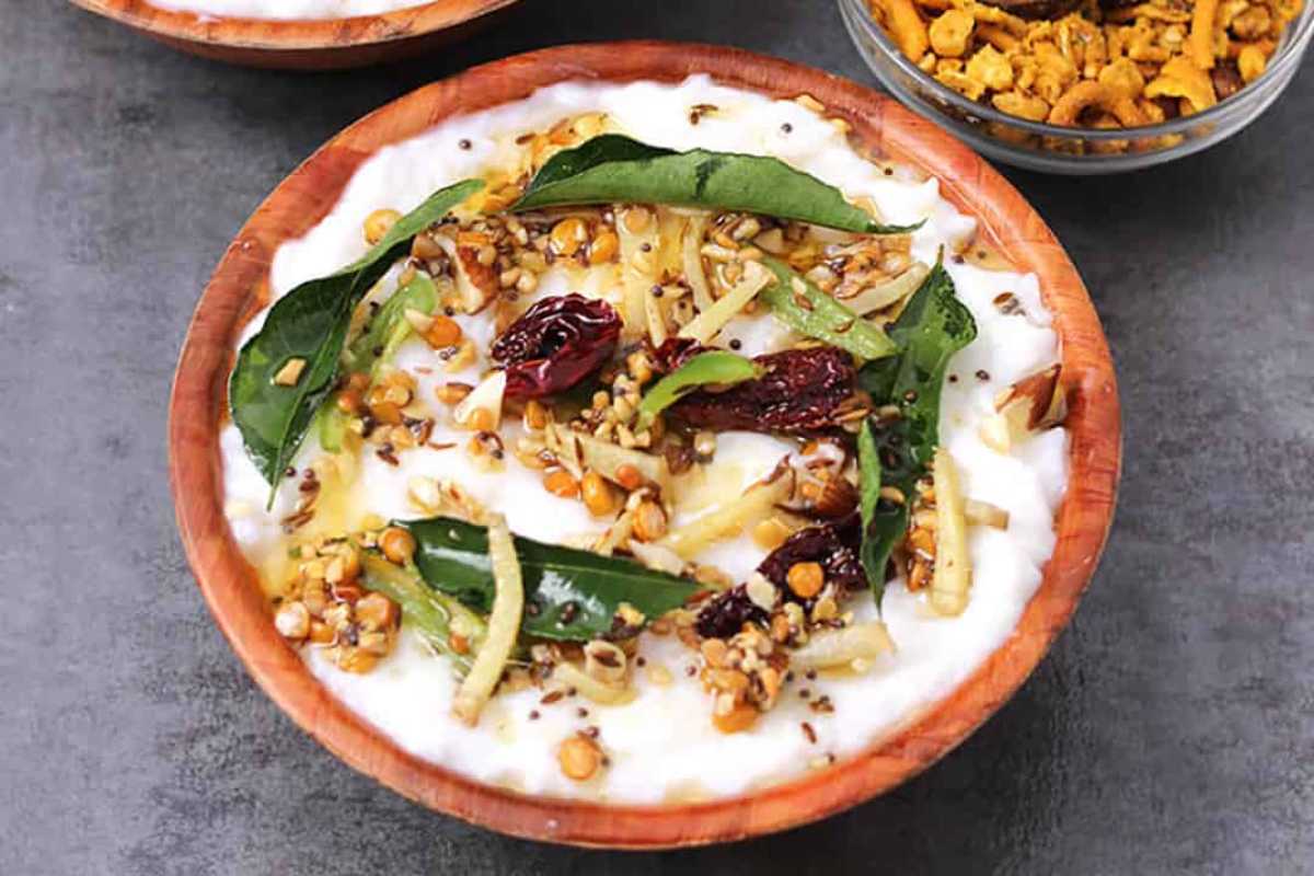 Curd Rice | Indian Yogurt Rice | Thayir Sadam.