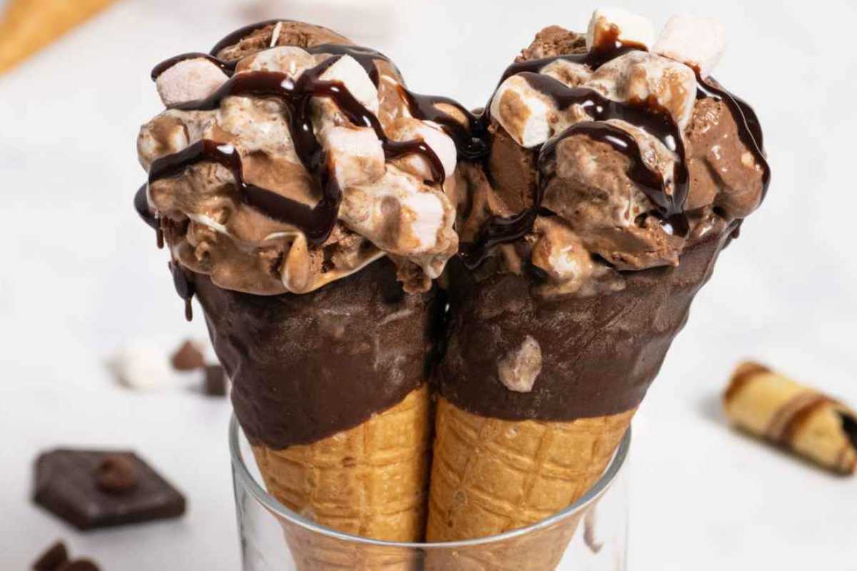 Decadent Chocolate Marshmallow Ice Cream Recipe.