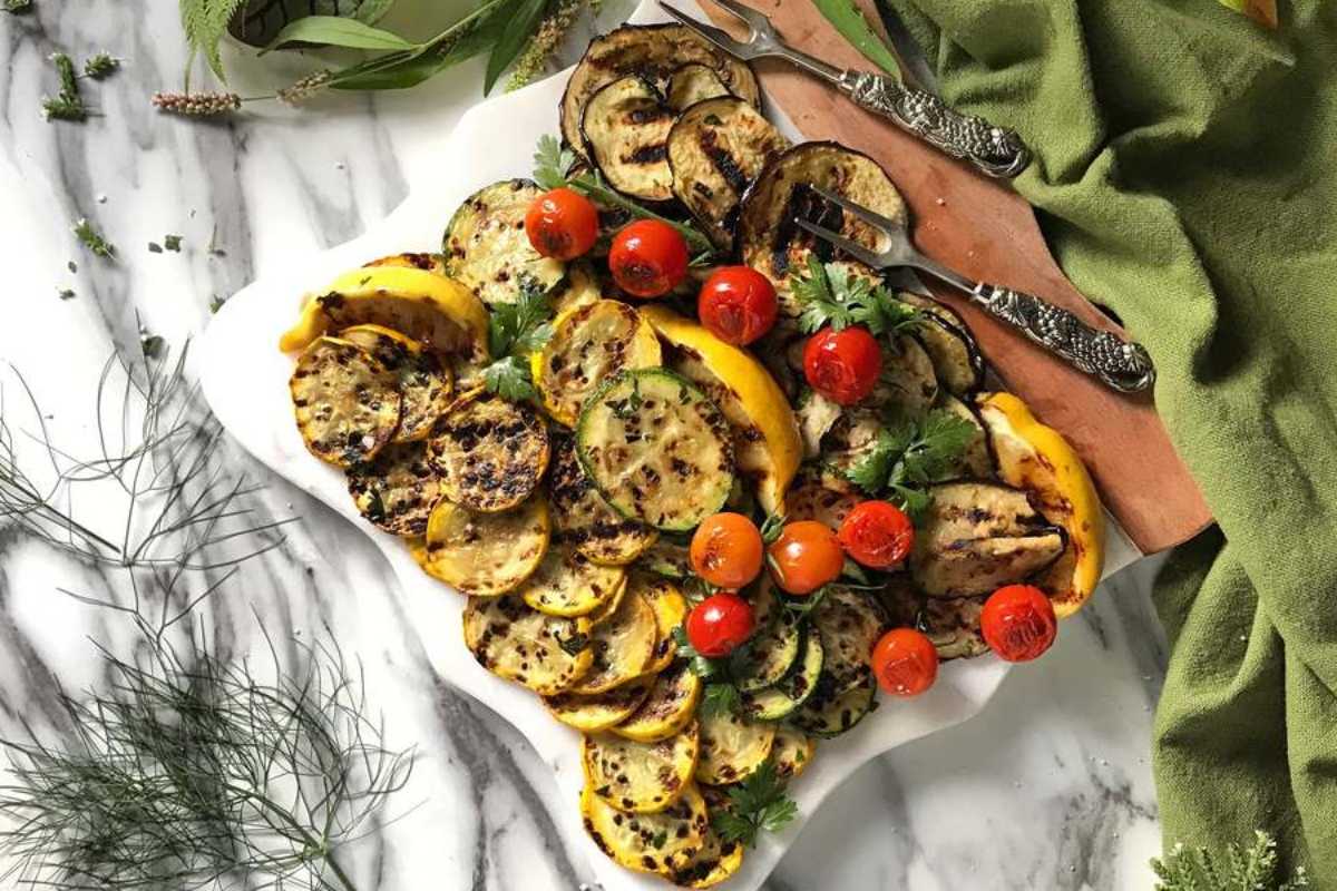 Grilled Italian Vegetables Recipe. 