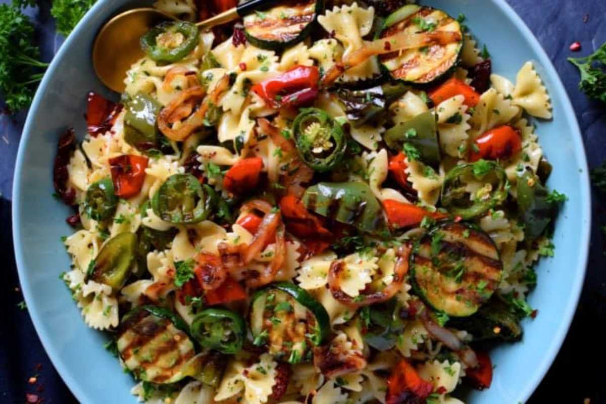 Grilled Vegetable Pasta Salad.