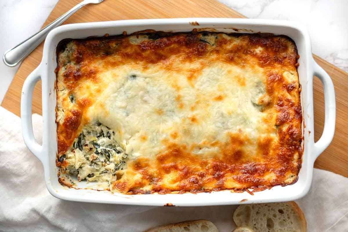 Hot Spinach and Artichoke Dip.