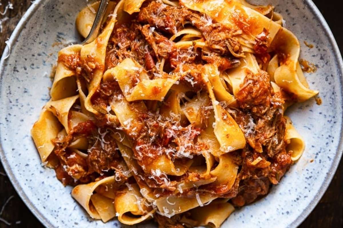Slow Cooker Italian Beef Ragu.