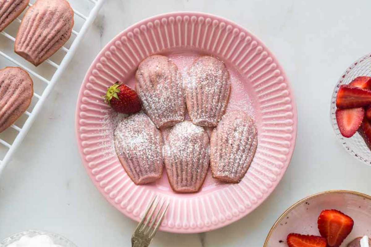 Strawberry Madeleines.