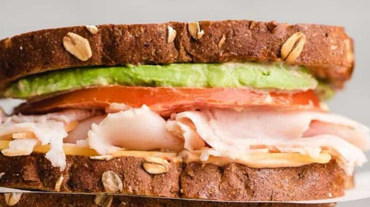 Turkey Avocado Sandwich With Chipotle Mayo.