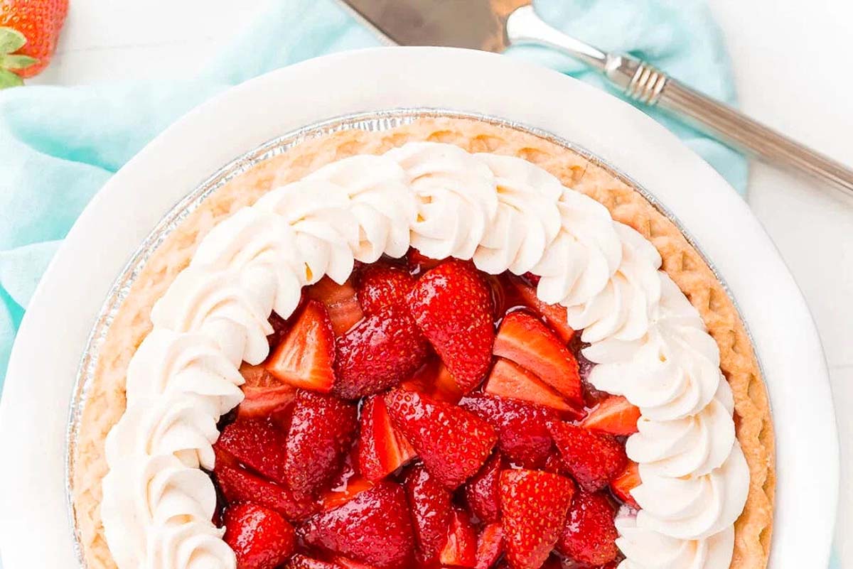 Strawberry Jello Pie. 