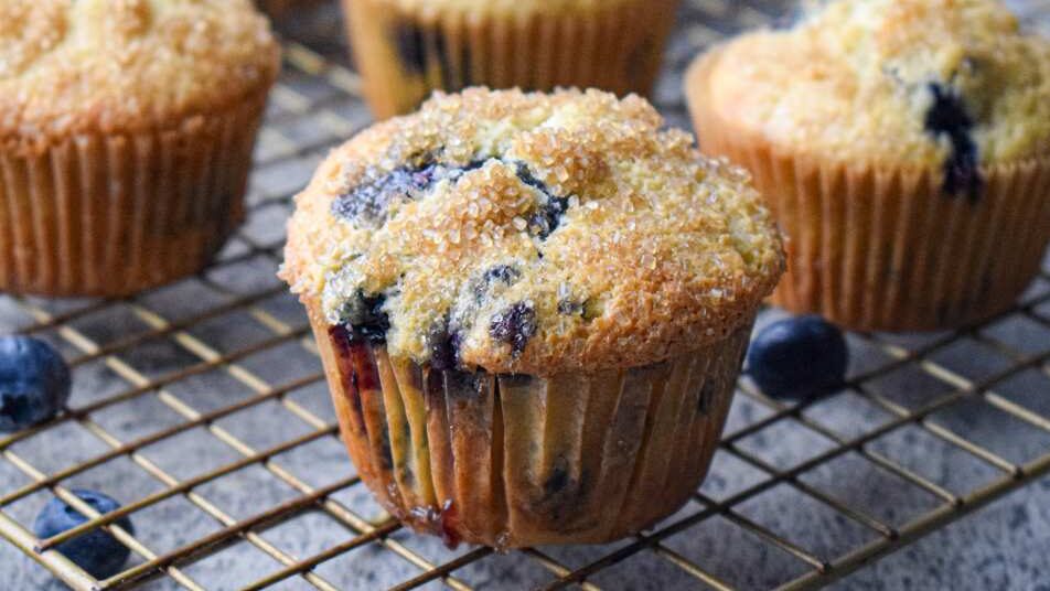 Blueberry Buttermilk Muffins.
