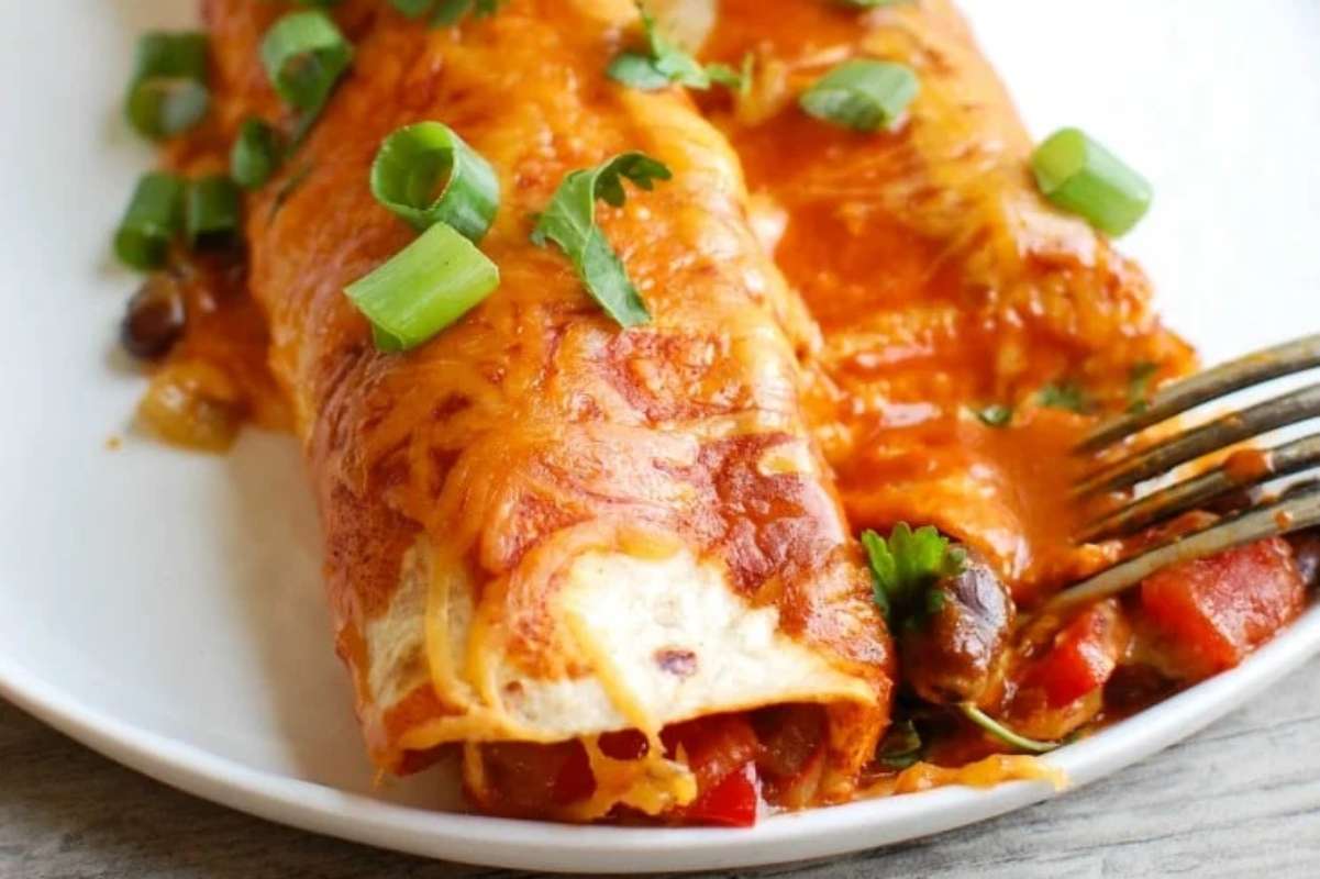 Easy Vegetarian Enchiladas Recipe.