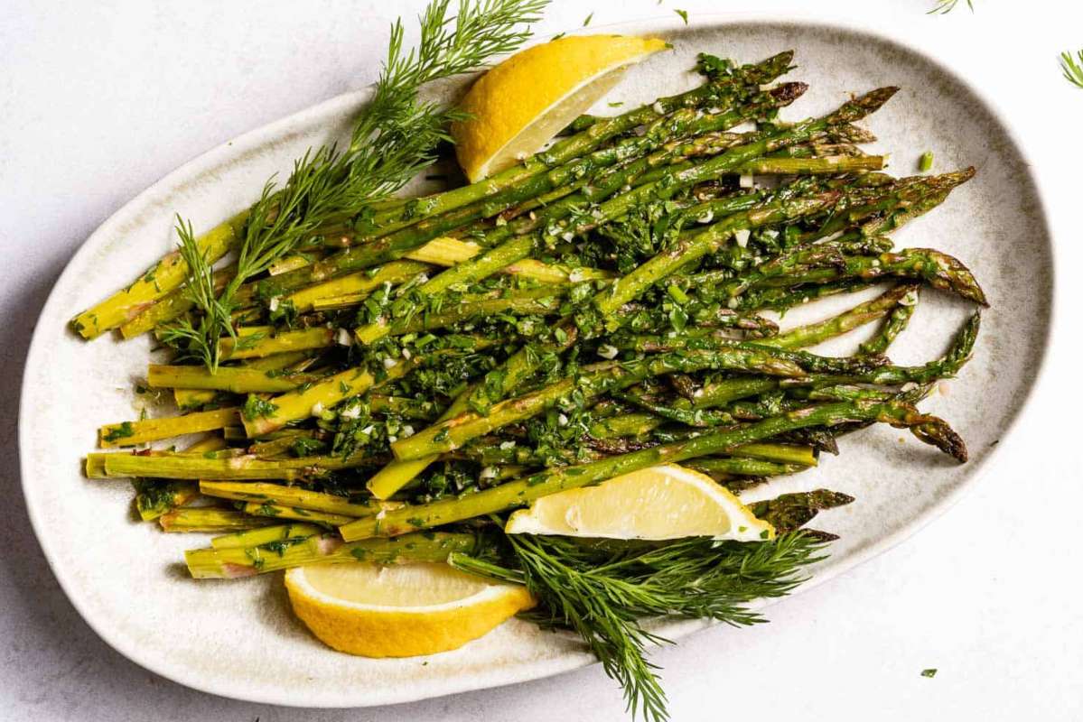 Lemon Herb Roasted Asparagus.