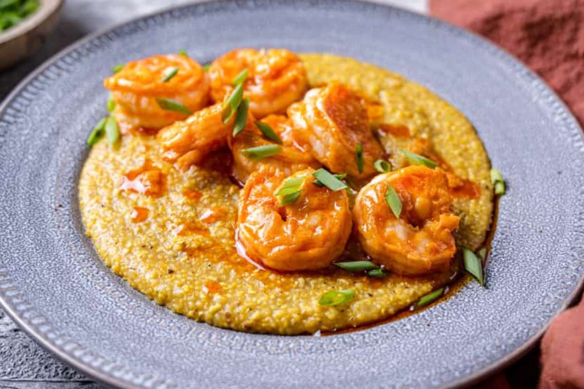 Red Chile Spiced Shrimp And Grits.