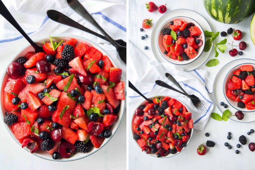 Watermelon Fruit Salad. 