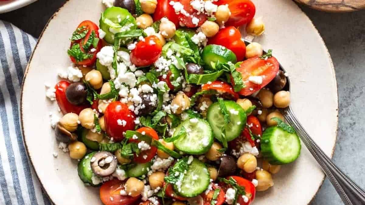 Mediterranean Chickpea Salad.
