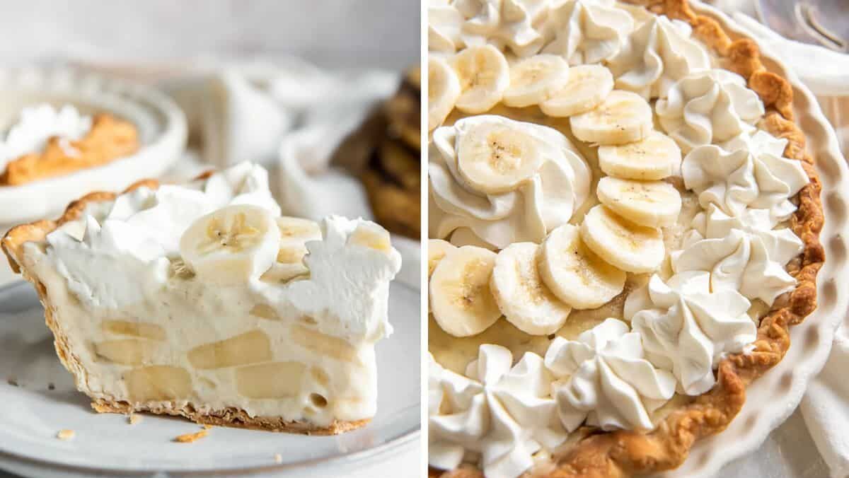 Old Fashioned Banana Cream Pie.