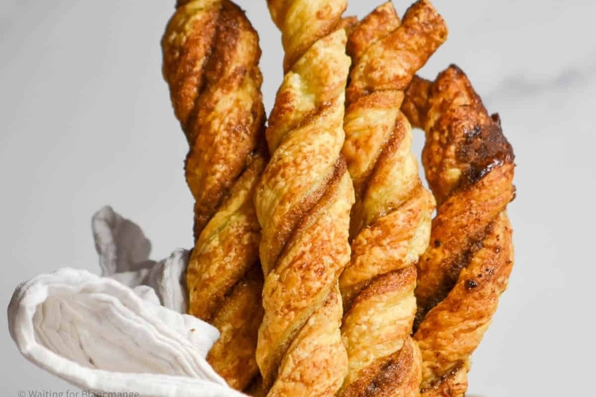 Puff Pastry Cinnamon Twists. 