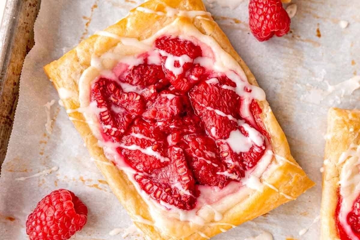 Raspberry Cream Cheese Danish.