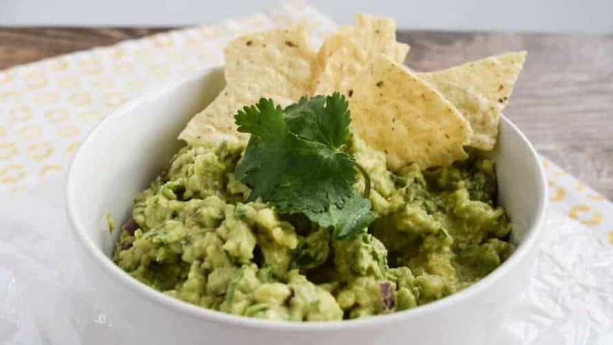 Simple Healthy Guacamole.