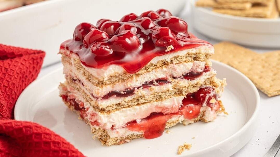 Cherry Cheesecake Icebox Cake.
