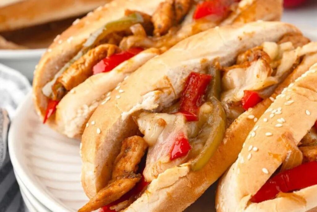 Chicken Philly Sandwiches.
