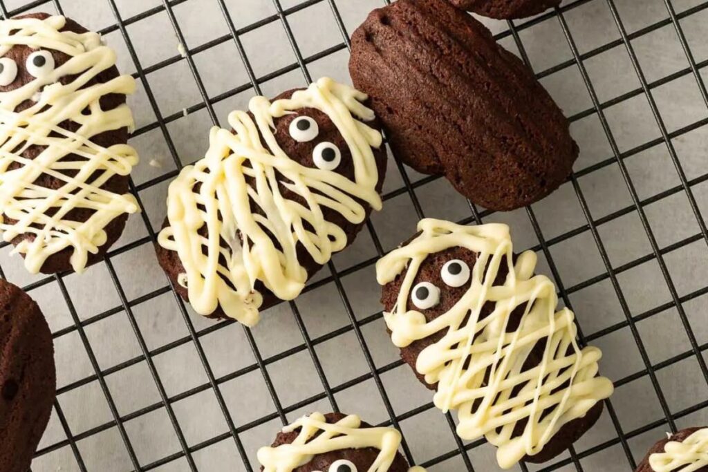 Chocolate Madeleine Mummies.