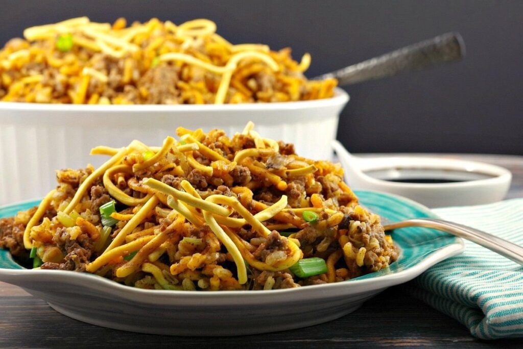 Chow Mein Hotdish.