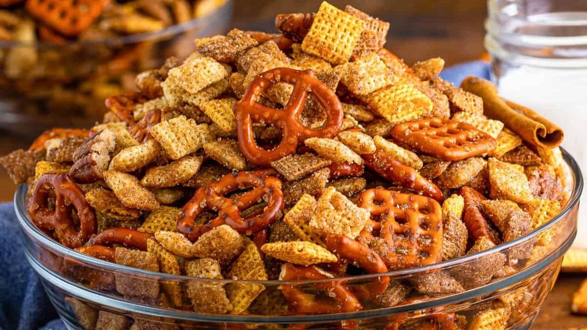 Cinnamon Sugar Chex Mix.