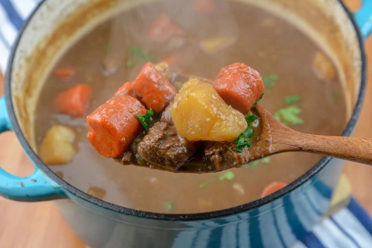 Grandma's Old Fashioned Dutch Oven Beef Stew.