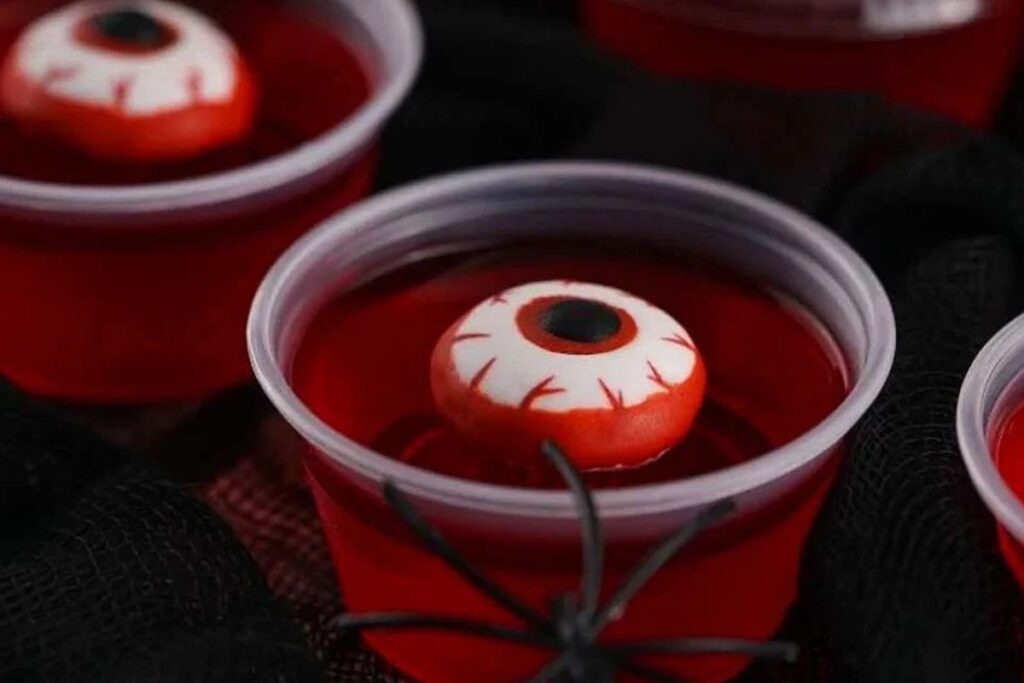 Halloween Eyeball Jello Shots.