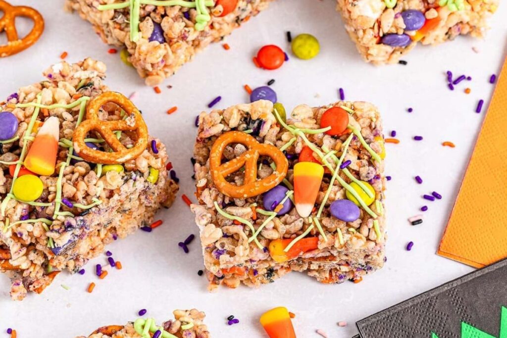 Halloween Rice Krispie Treats.