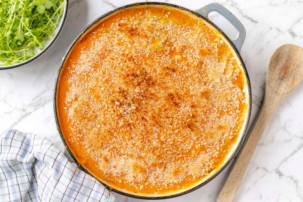 Homemade Sweet Potato Fish Pie. 