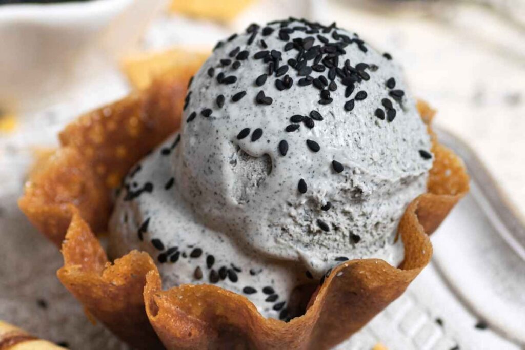 Japanese Black Sesame Ice Cream.