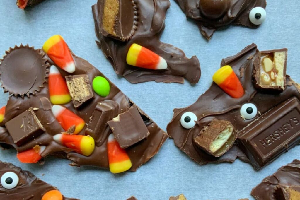 Leftover Candy Bark.