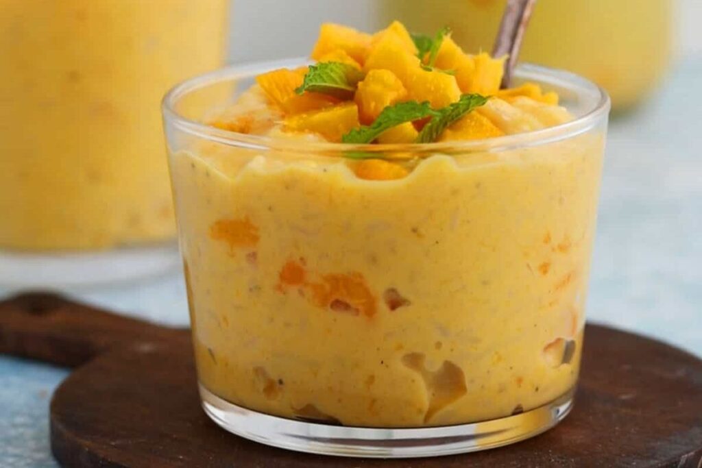 Mango Rice Pudding.
