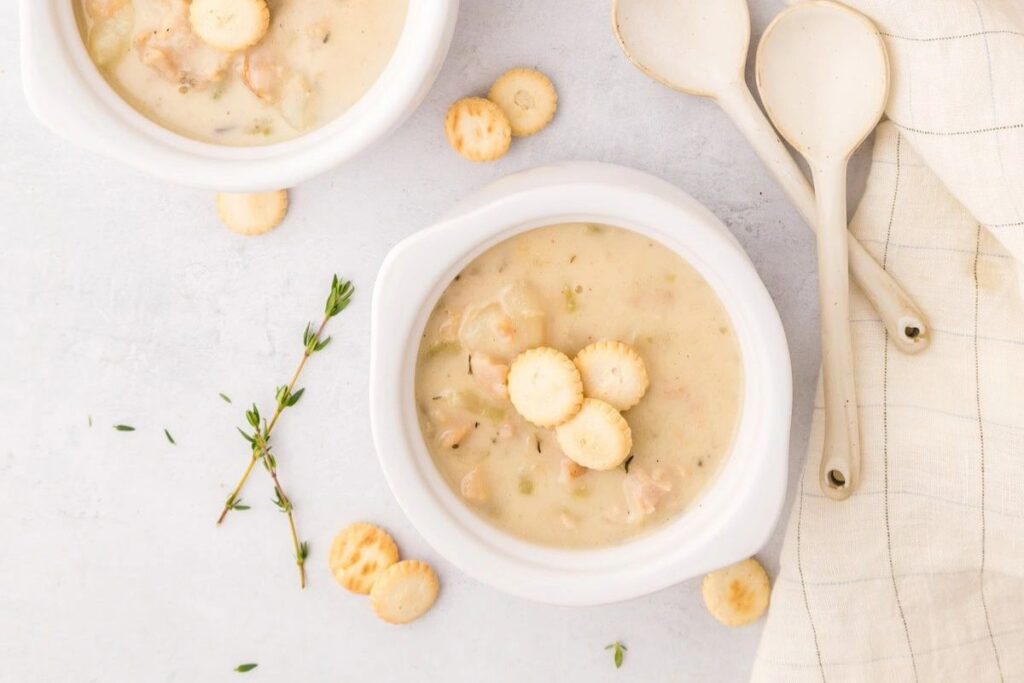 New England Clam Chowder.