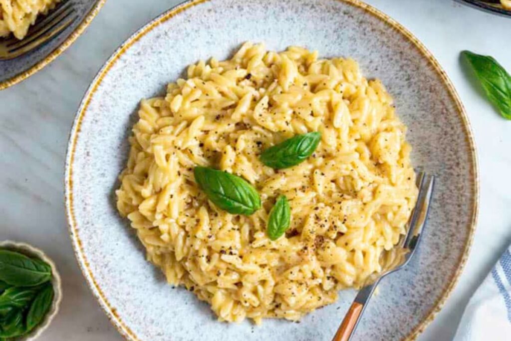 Orzo Mac and Cheese. 