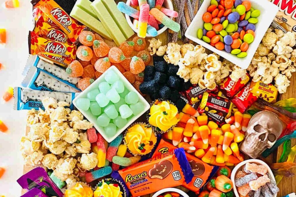 Halloween Charcuterie Board.