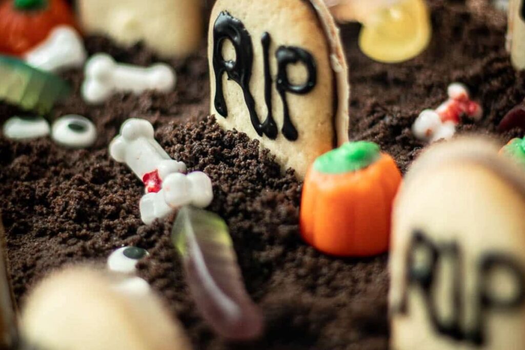 Graveyard Brownies.