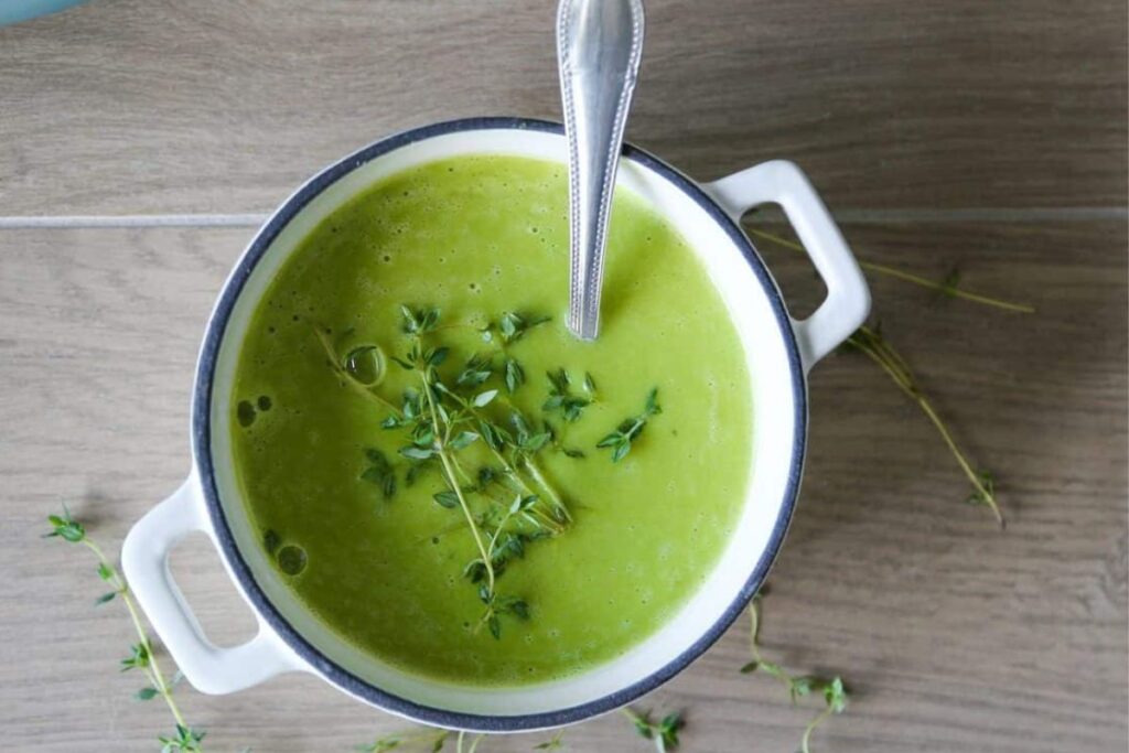 Gluten Free Vegan Pea Soup.