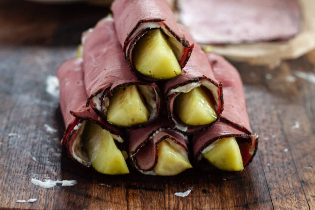 Pickle Cream Cheese Roll-Ups.