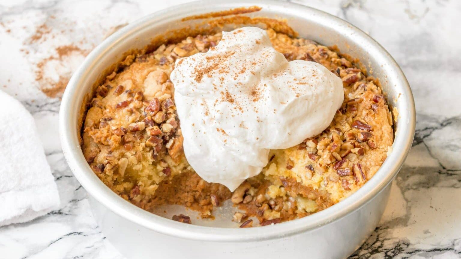 Pumpkin Pecan Dump Cake.