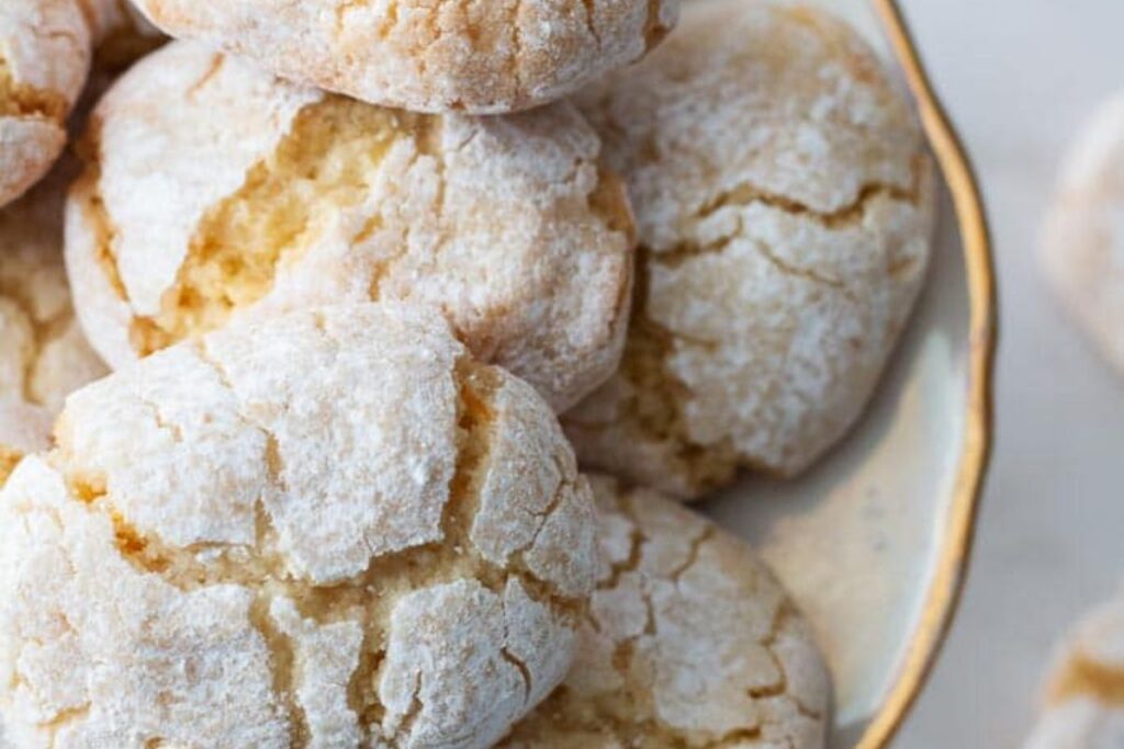 Ricciarelli Chewy Italian Almond Cookies.