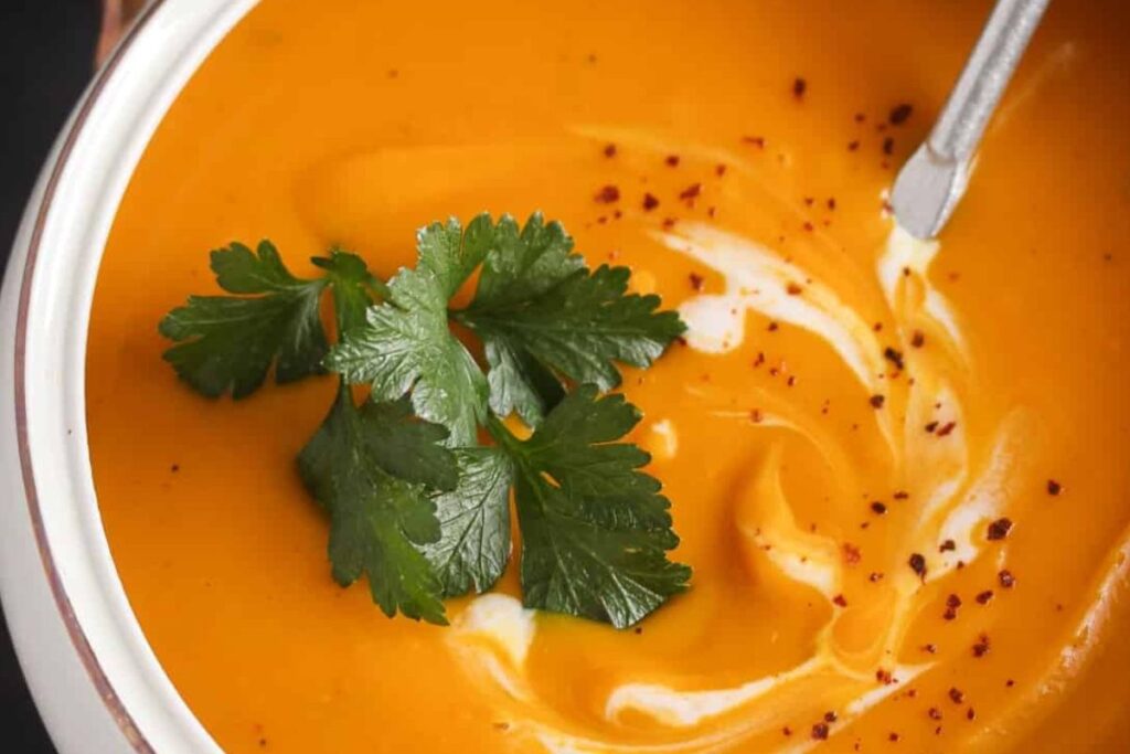 Slow Cooker Pumpkin Soup.