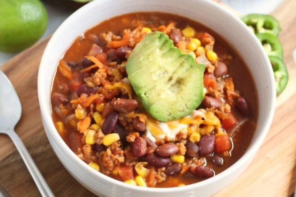 Slow Cooker Taco Soup.