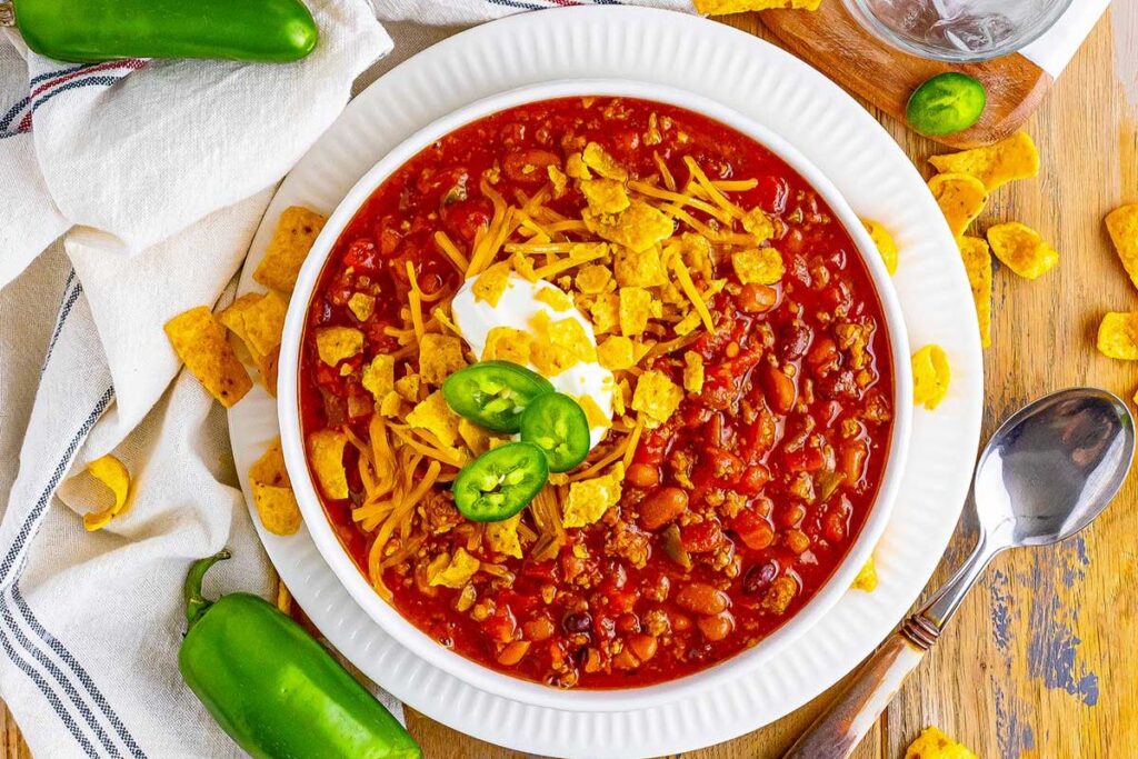 Slow Cooker Chili. 